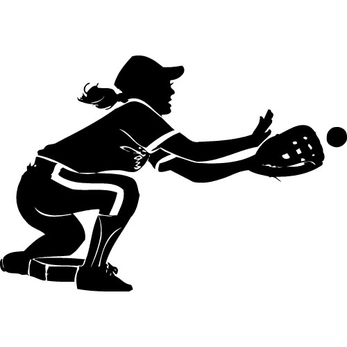 free clipart softball girl - photo #5